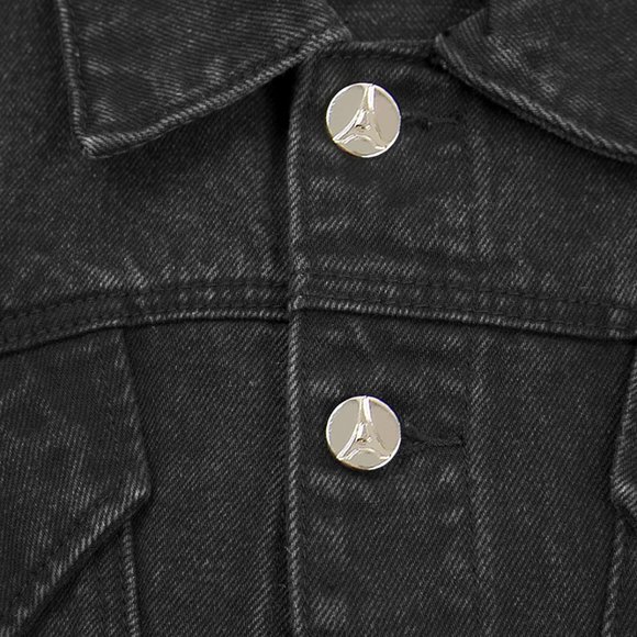 Maniere De Voir Cropped Carpenter Denim Jacket - Picture 7 of 9